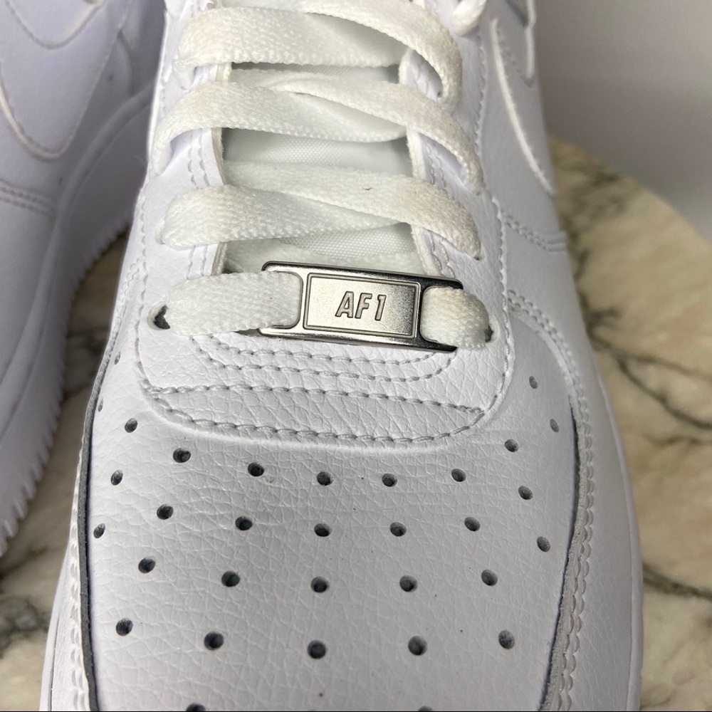 SOLD Nike Air Force 1 07' High Tops White Sneakers - Picture 5 of 6